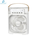 Modern Portable Air Conditioner Fan Night Light LED USB DC Power 30W 3 Speeds Low Noise Plastic Material Water Tank