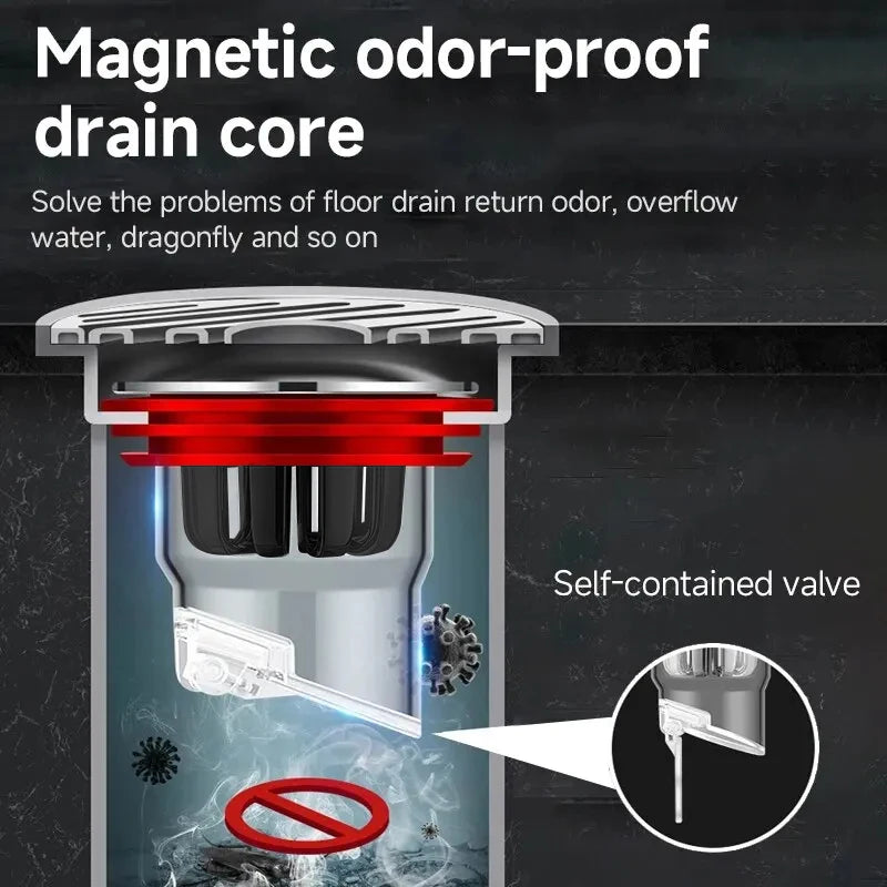 Odor Proof Floor Drain Valve-Sewer Core Backflow Preventer Shower Floor Drain Plug for Kitchen Bathroom Toilet Sewer