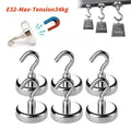 10PCS Strong Magnet Hooks Multi-Purpose Storage Hooks Home Kitchen Bar Storage Hooks Key Storage Hooks Bathroom Hangers