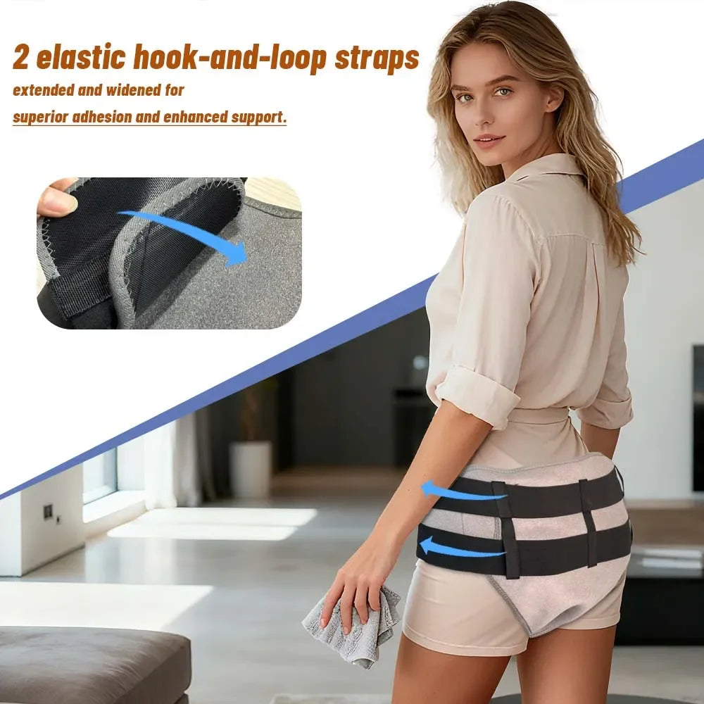 660nm Red Light Therapy Massage Briefs 162 LED 4 Motor Heating 3 Gear Abdominal&Hip Massager Therapy Underwear for Men Women