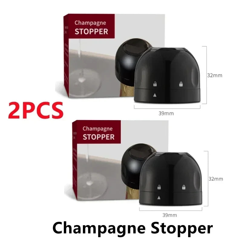 Wine Stopper 1/2 Piece Reusable Bar Accessories Silicone Sealing Champagne Cork Keep Wine Freshness Bottle Cap Barware Home