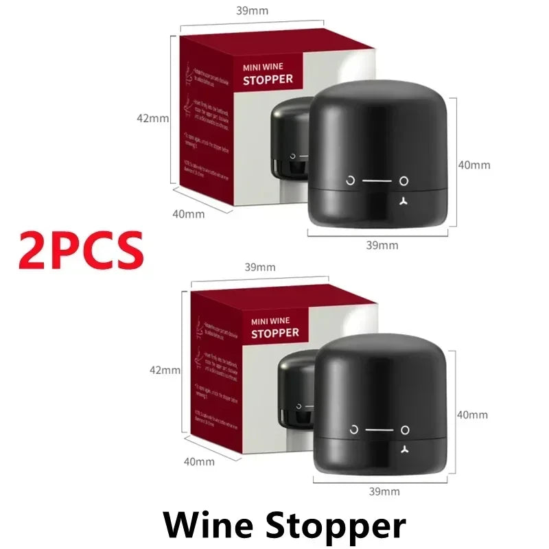 Wine Stopper 1/2 Piece Reusable Bar Accessories Silicone Sealing Champagne Cork Keep Wine Freshness Bottle Cap Barware Home