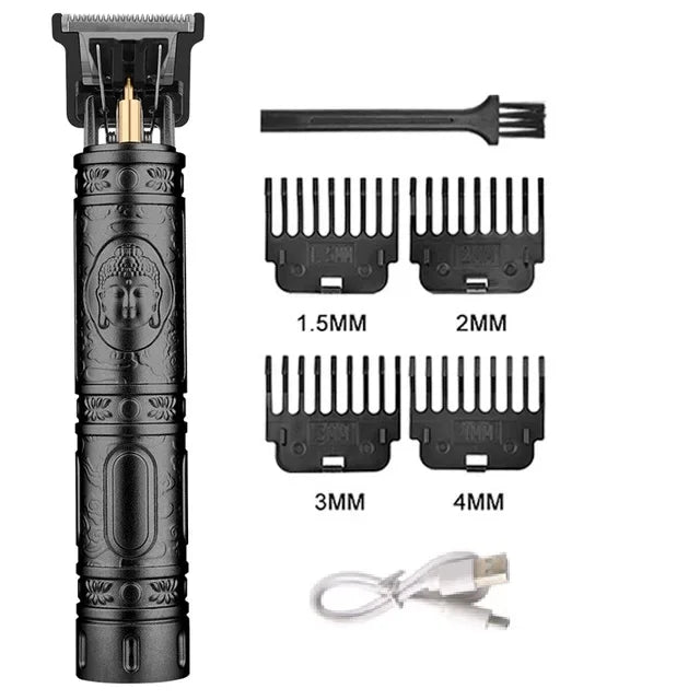 Carving T9 Vintage Professional Electric Hair Cutting Machine USB Rechargeable Portable Shaver Trimmer For Beard Care Best Gift