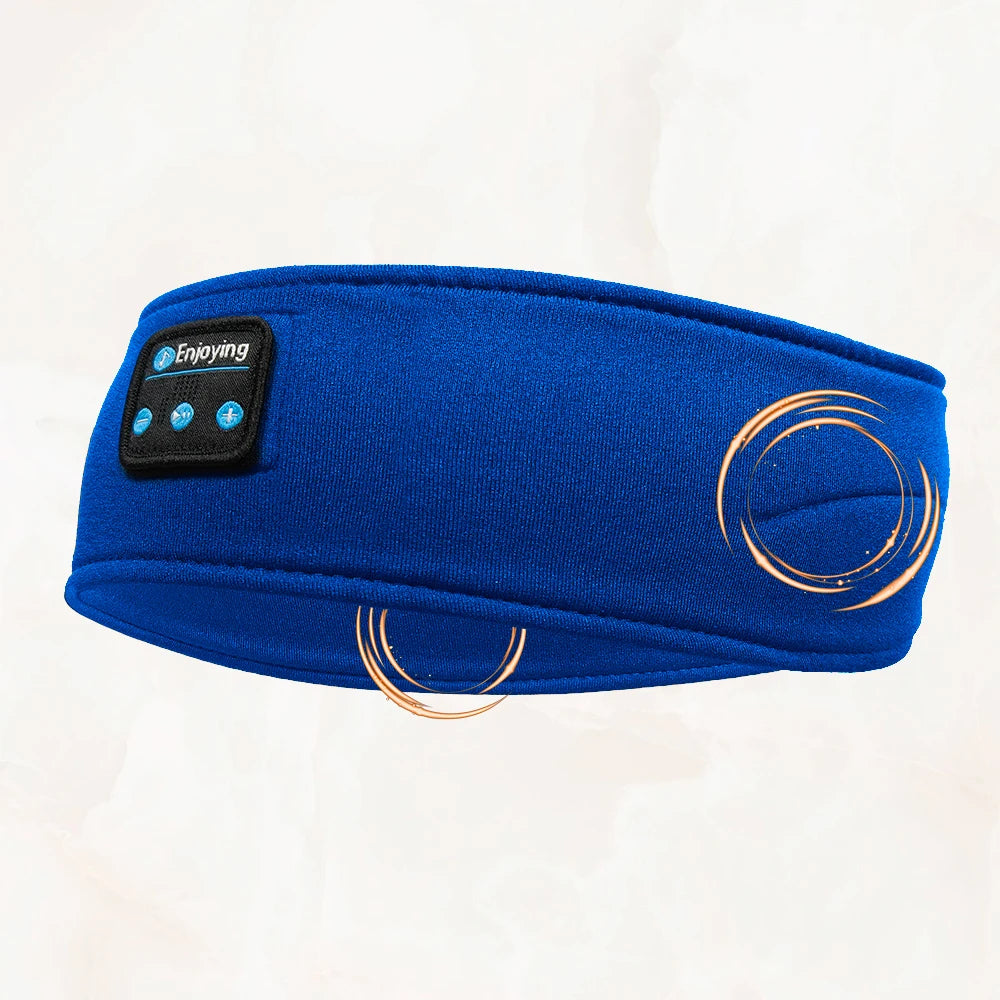 HOMEFISH BT Earphones Sports Sleeping Headband Elastic Wireless Headphones Music Eye Mask Wireless Bluetooth Headset Headband